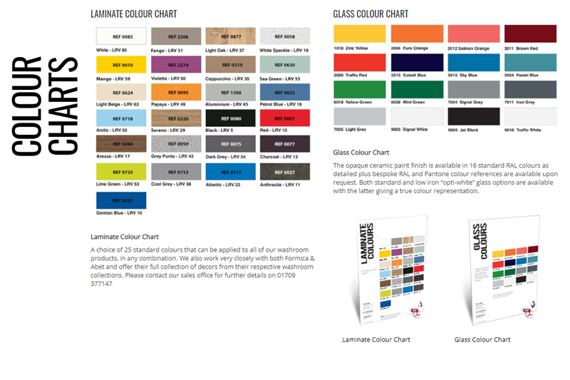 Colour Chart Options For All Locations