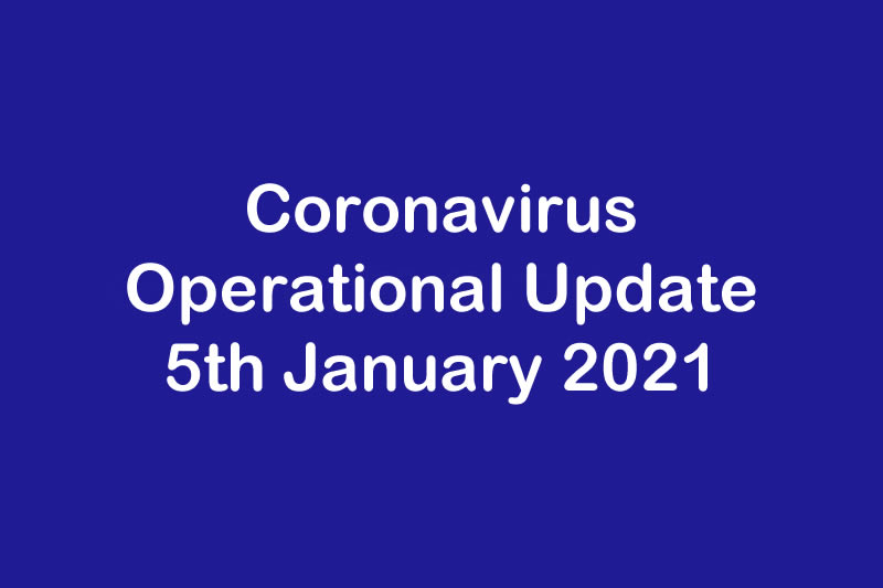 Operational Update for Coronavirus COVID 19 & Prospec